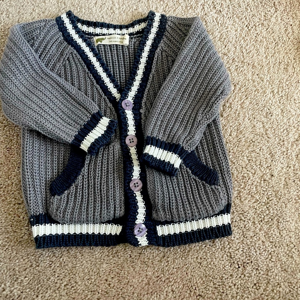 Adorable Monica & Andy Collegiate Cardigan